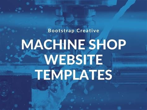 Machine Shop Website Template